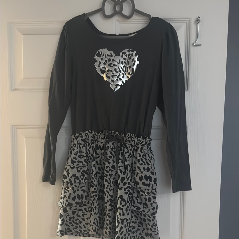 Stylish Black and Silver Kids Dress